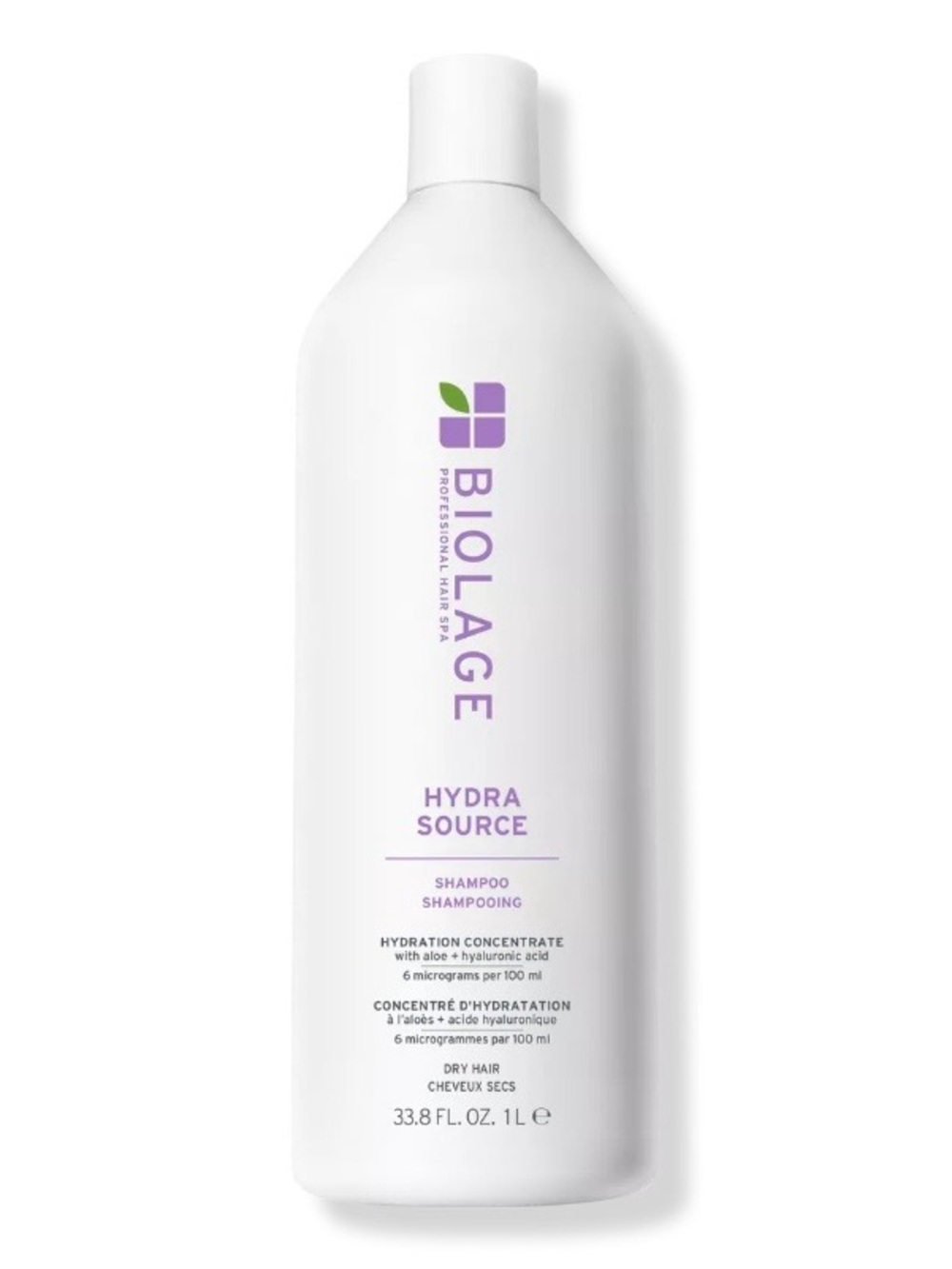 NEW Biolage Hydra Source Shampoo for Dry Hair LARGE Liter Size 33.8 fl oz